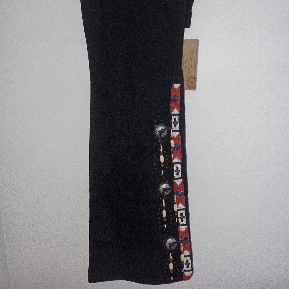 Ralph Lauren Black Denim Beaded Jeans